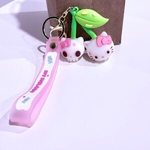 Hello Kitty Pink and Green Charm Set